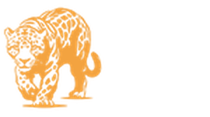 Instituto Pró-Onça logo — a jaguar rendered in gold line work.